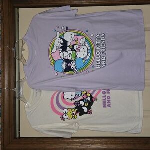 Hello Kitty & Friends T-Shirts LOT of 2
